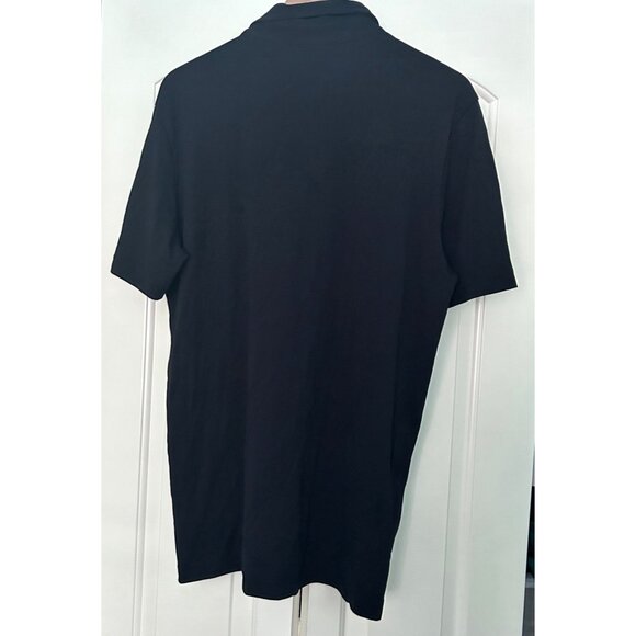 TravisMathew Mens Black Polo Shirt Dr Pepper 2023 Plan Embroidered Logo Size L - Picture 4 of 4